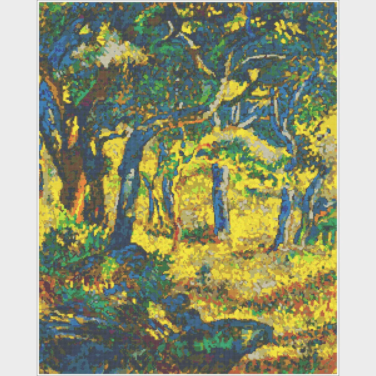 A Glade in Provence - Diamond Painting Kit-Unleash your creativity with our diamond painting kit featuring Henri Edmond Cross's stunning landscape. Enjoy a relaxing, detail-rich art project today!-Canvas by Numbers