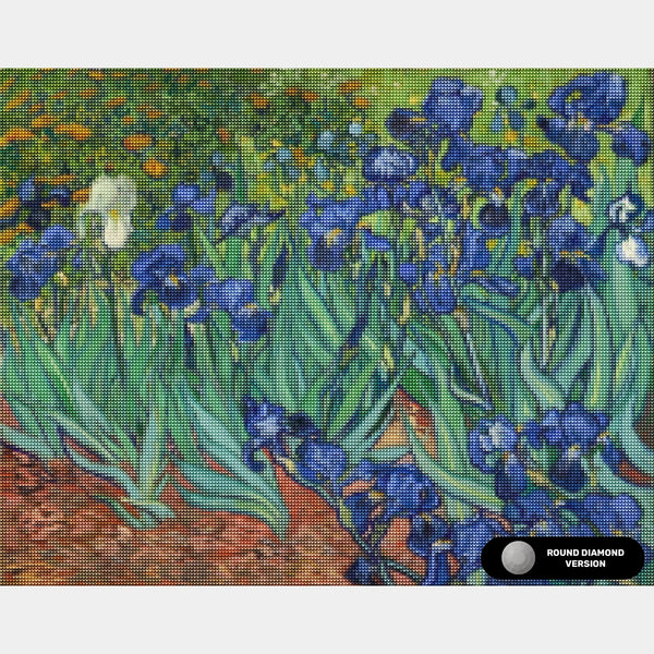 Irises - Pintura de Diamante - Grande