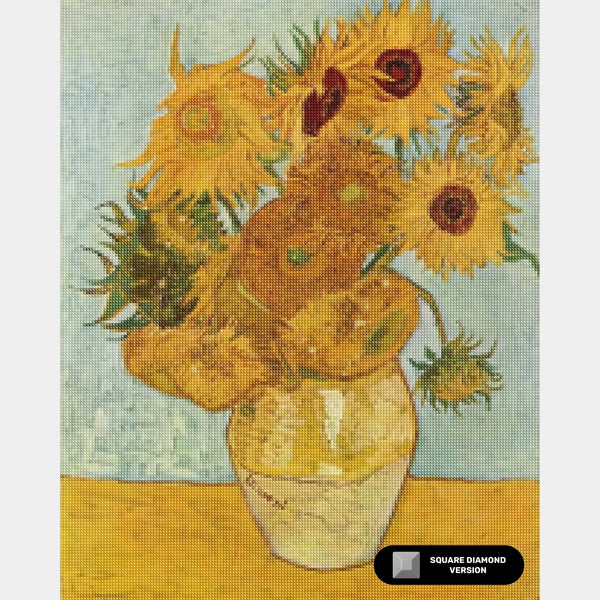 Girasoles - Pintura de Diamantes - Tamaño Estándar
