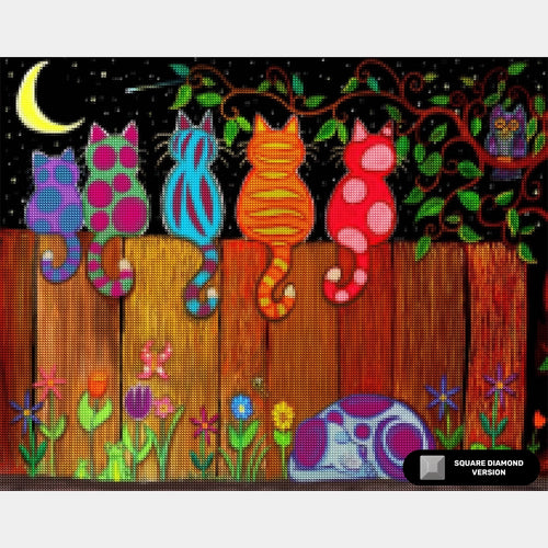 Moonlighting Together - Diamond Painting - Standard Size