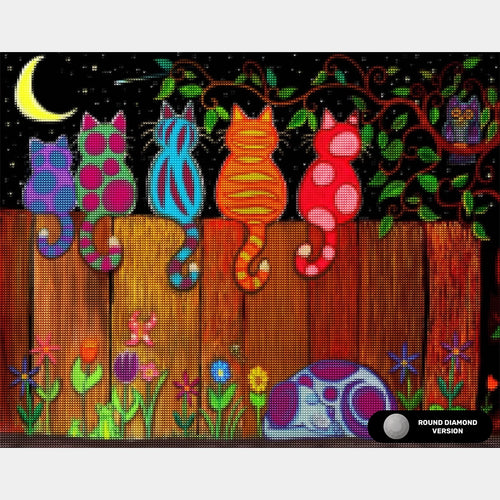 Moonlighting Together - Diamond Painting - Standard Size