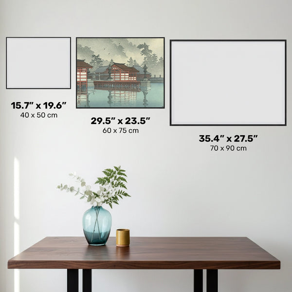 Miyajima i dimman - Diamantmålning - Stor