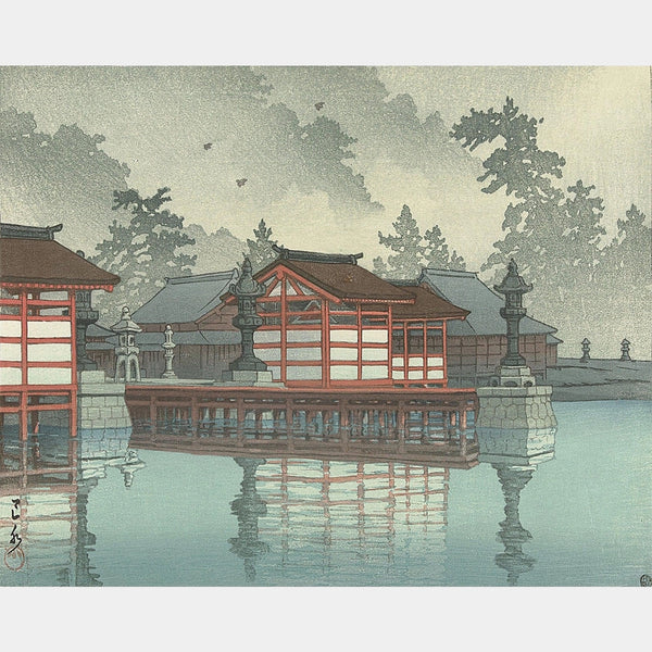 Miyajima i dimman - Diamantmålning - Stor