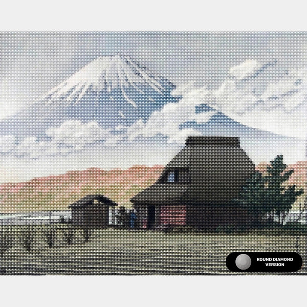 Mt. Fuji från Narusawa - Diamantmålning - Stor