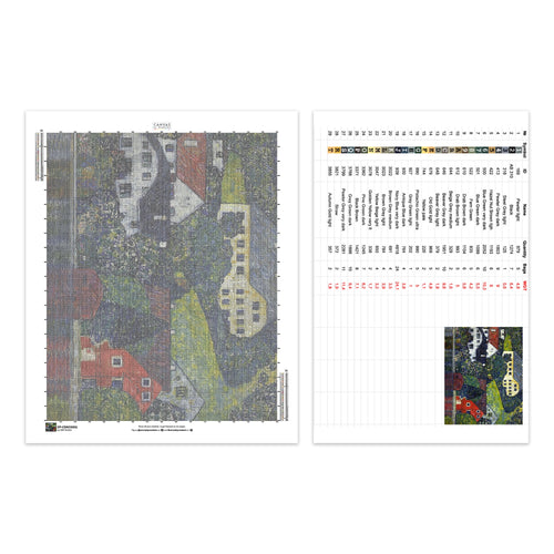 "Case a Unterach sull'Attersee - Diamond Painting - Dimensione Standard"