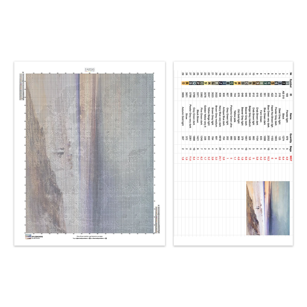 Strandscen - Diamantmålning