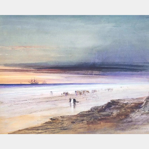 Scena della spiaggia - Pittura con diamanti