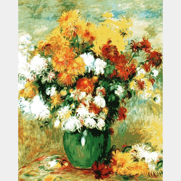 Bouquet of Chrysanthemums - Diamond Painting - X-Large