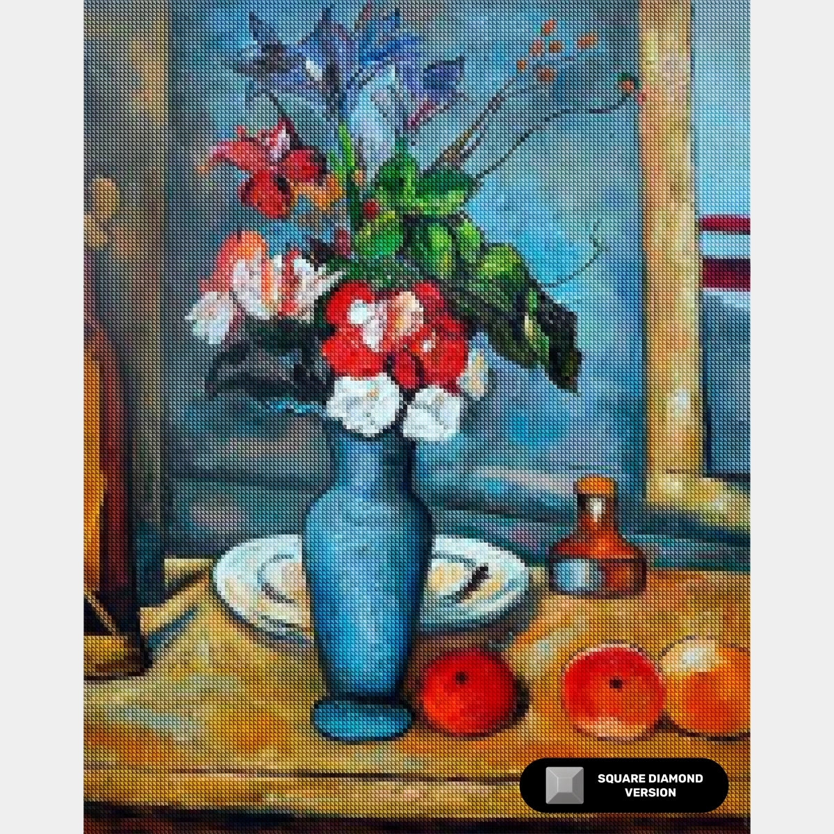 Le Vase Bleu (The Blue Vase) - Diamond Painting - Tamaño Estándar