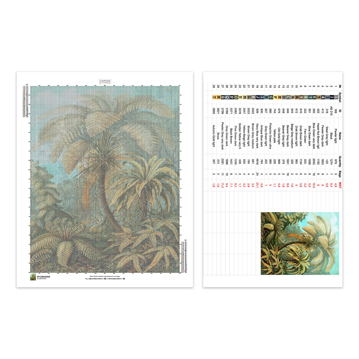 Filicinae - Diamond Painting - X-Large