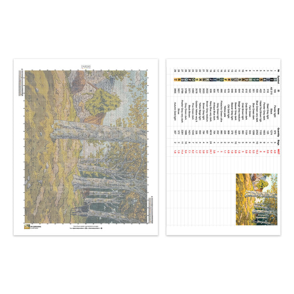 Bokskogarna vid Kerzardem - Diamantmålning - Stor