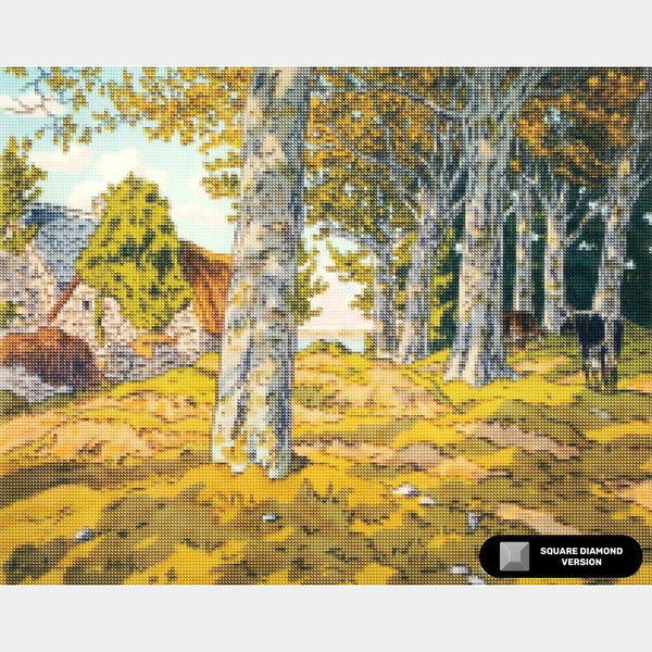 Bokskogarna vid Kerzardem - Diamantmålning - Stor