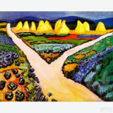 Vegetable Fields - Diamond Painting - Macke's portrayal of the 