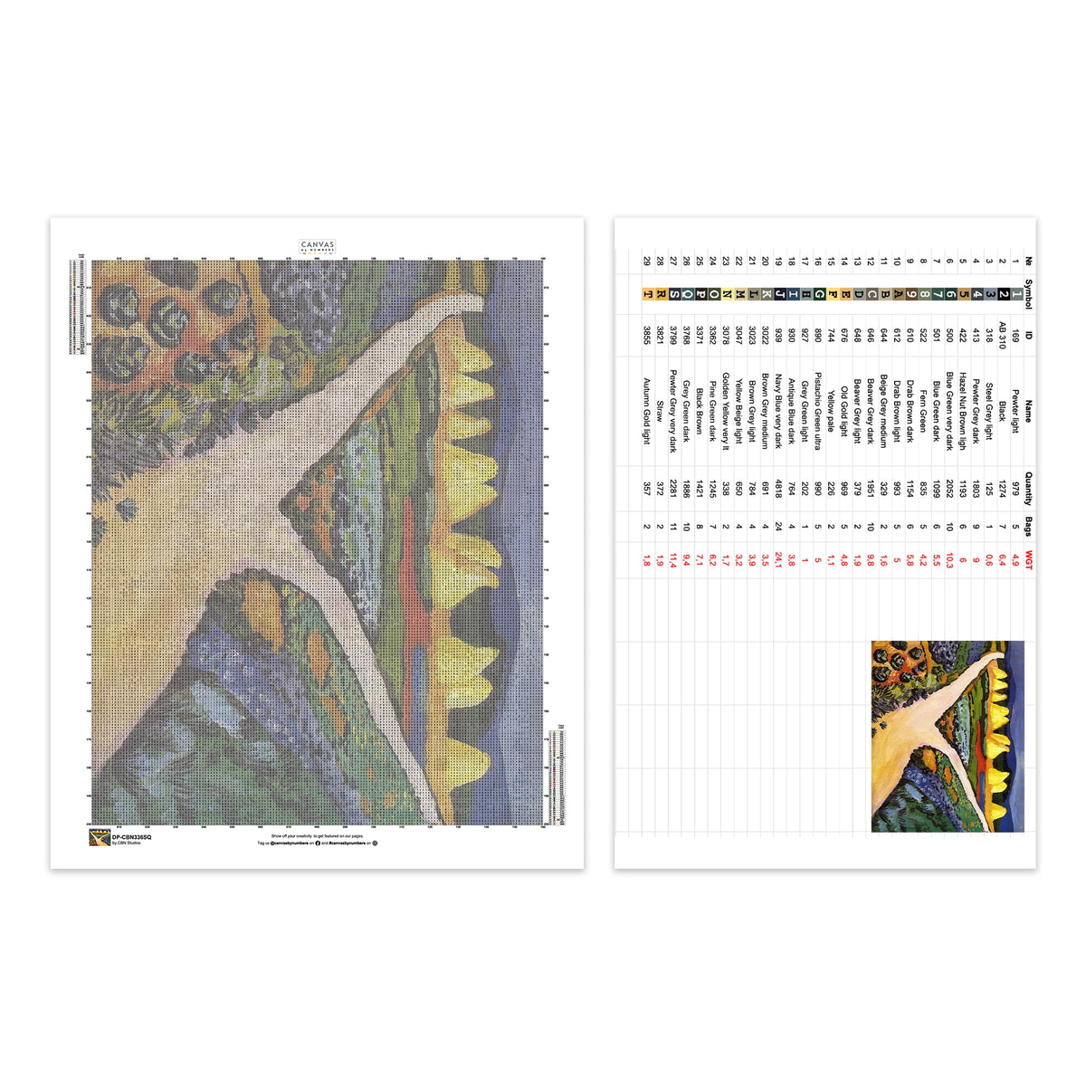 Vegetable Fields - 1911 - Diamond Painting - Standardstorlek