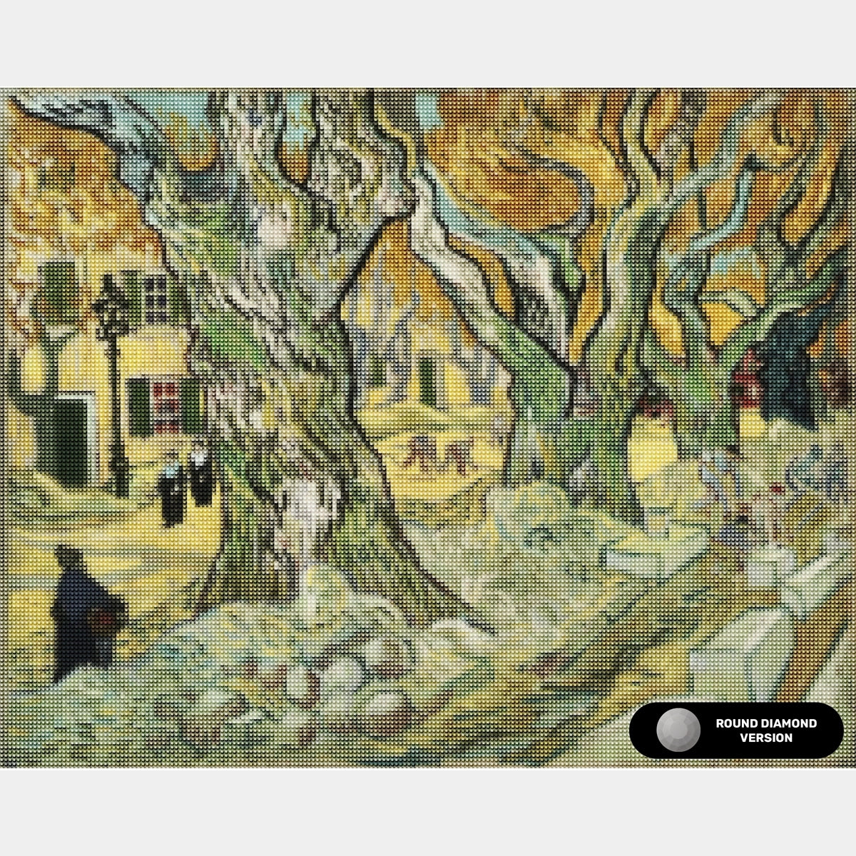 Liziciti 4 Kit Pittura Diamanti 5D Van Gogh, Quadri Famosi 30x40 Cm Notte Stellata Girasoli, Fai Da Te Con Strass