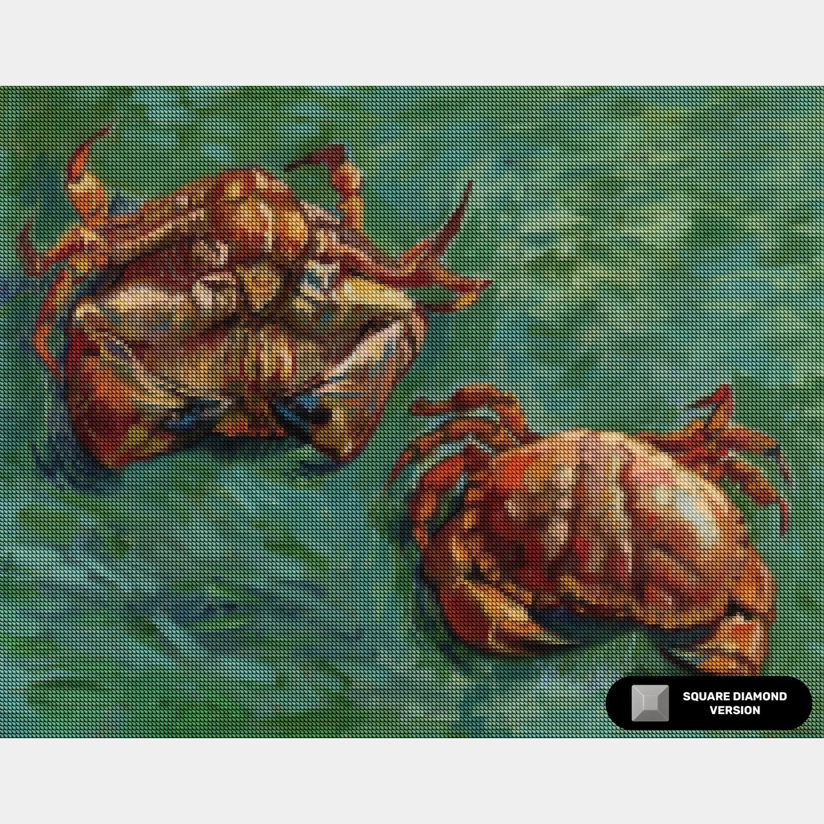To Krabber - Diamond Painting - Standard Størrelse