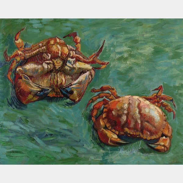 To Krabber - Diamond Painting - Standard Størrelse