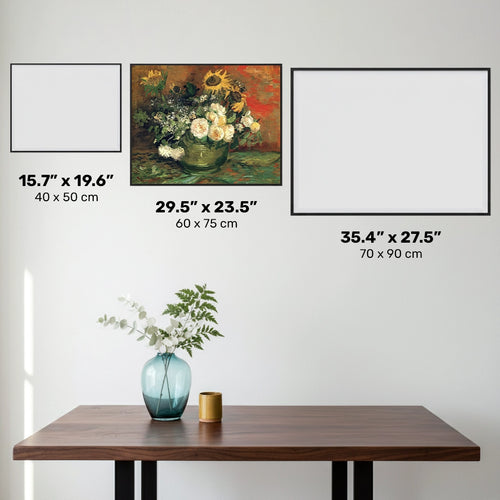 Nature morte avec roses et tournesols - Diamond Painting - Grand format