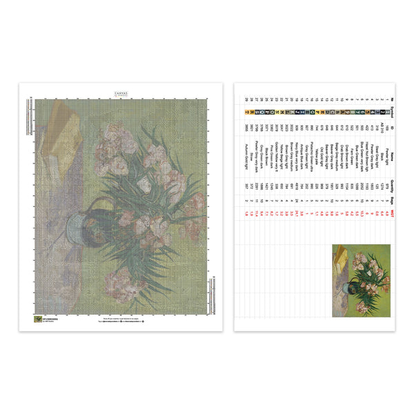 Oleanders - Diamond Painting - Tamaño Estándar