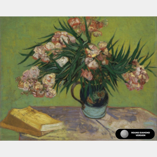 Oleanders - Diamond Painting - Tamaño Estándar