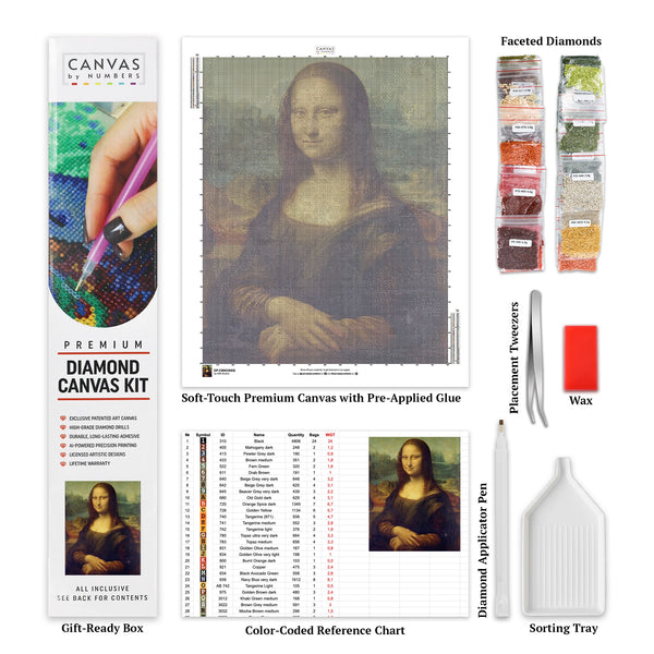 Mona Lisa - Diamond Painting - Stor