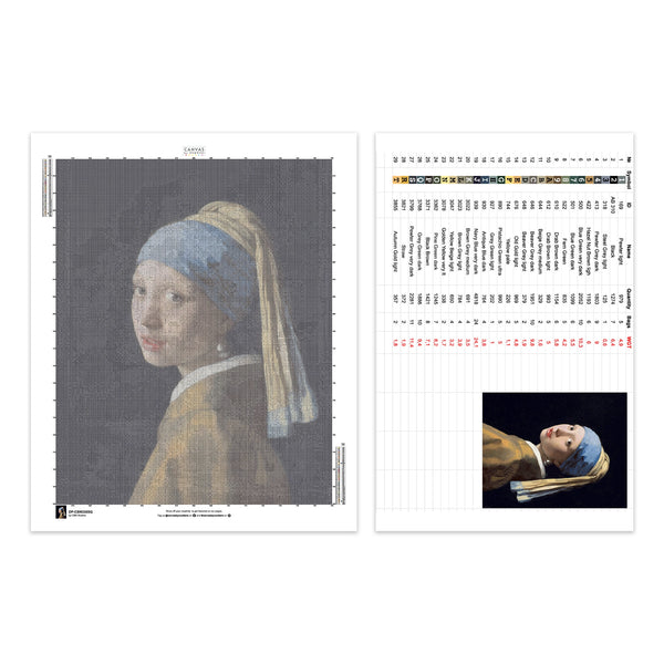 Girl with a Pearl Earring - Diamond Painting - Large