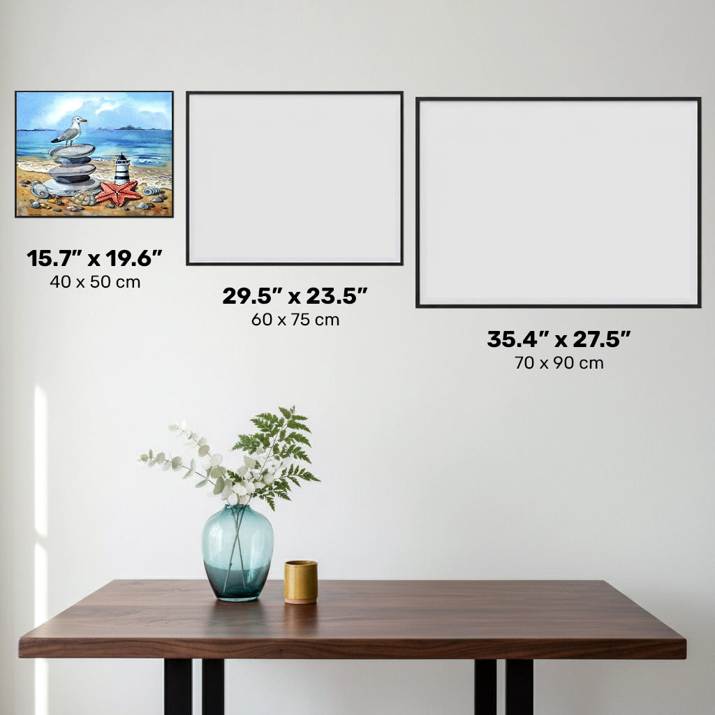 La Guardia Costiera - Dipinto di Diamanti Faro - Dimensione Standard