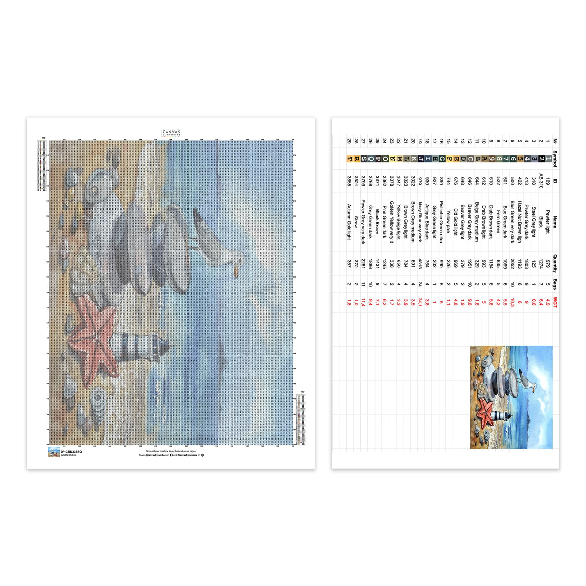 La Guardia Costiera - Dipinto di Diamanti Faro - Dimensione Standard