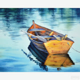 Tranquil Sailing - Diamond Painting-Experience the calm of Anna Petunova's watercolor masterpiece. Dive into the serenity of 