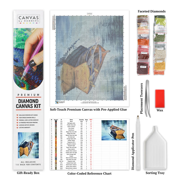 Tranquil Sailing - Diamond Painting - Standardstorlek