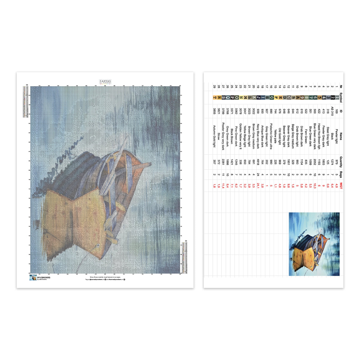 Tranquil Sailing - Diamond Painting - Standardstorlek