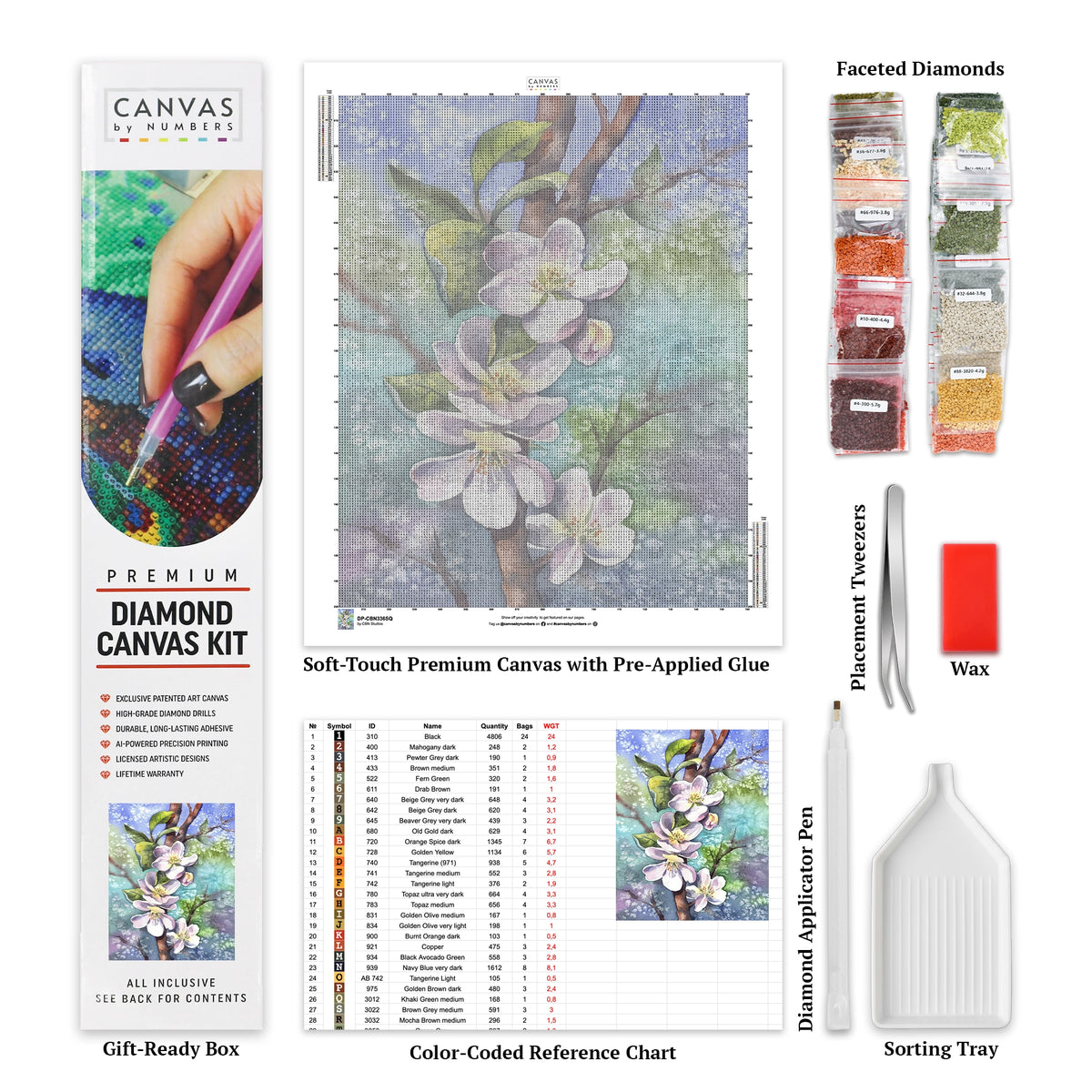 Flourish - Peinture au diamant - Taille standard