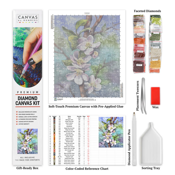 Flourish - Peinture au diamant - Taille standard