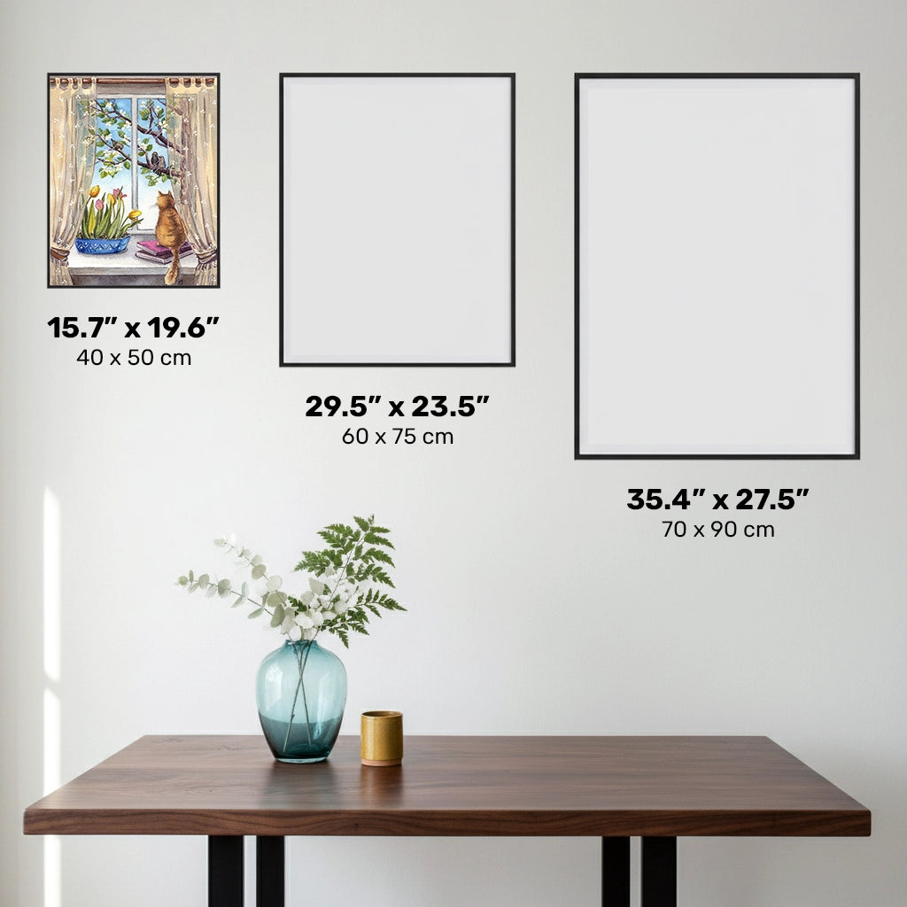 Un Matin Paisible - Kit de Peinture au Diamant - Taille Standard