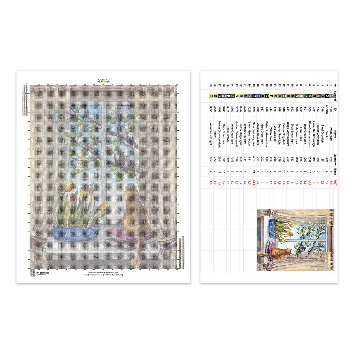 Un Matin Paisible - Kit de Peinture au Diamant - Taille Standard