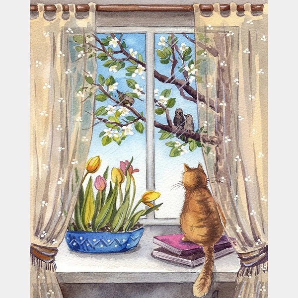 A Peaceful Morning - Diamond Painting Kit - Standard Size