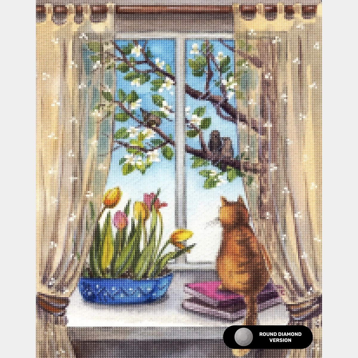 Un Matin Paisible - Kit de Peinture au Diamant - Taille Standard