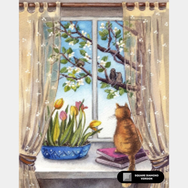 Un Matin Paisible - Kit de Peinture au Diamant - Taille Standard