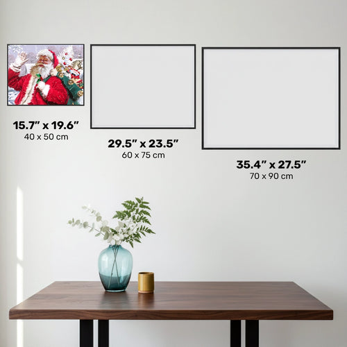 Vrolijk Kerstfeest - Diamond Painting - Standaardformaat