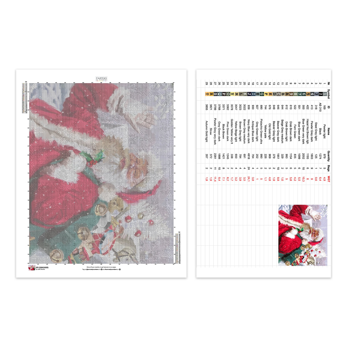 Feliz Navidad - Pintura de Diamantes - Tamaño Estándar