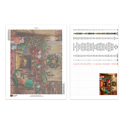 Fireside Christmas - Diamond Painting - Large