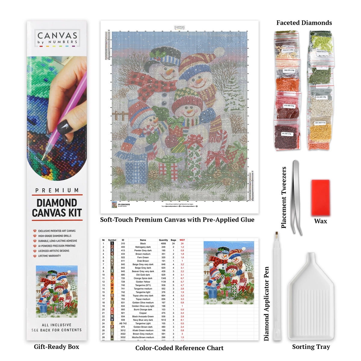 Med presenter för alla - Diamond Painting - Stor