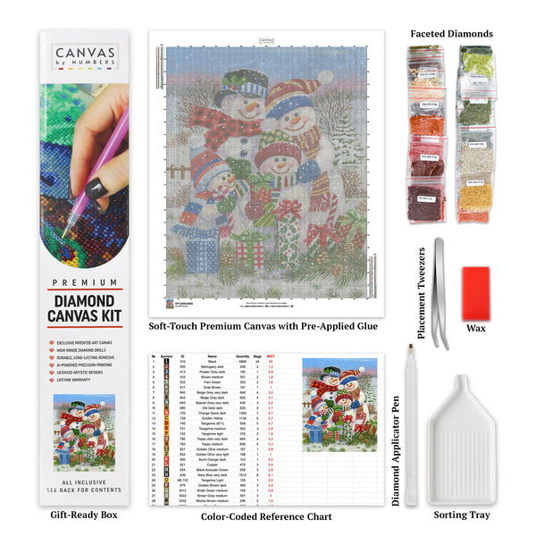 Med presenter för alla - Diamond Painting - Stor