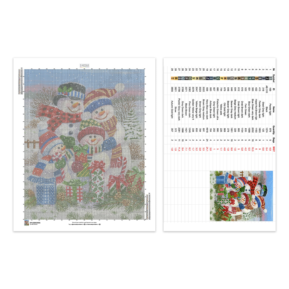 Med presenter för alla - Diamond Painting - Stor