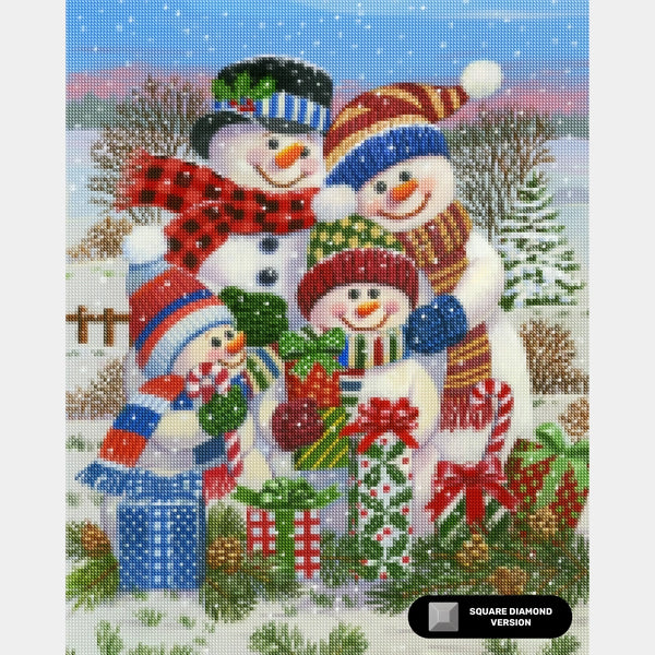 Med presenter för alla - Diamond Painting - Stor