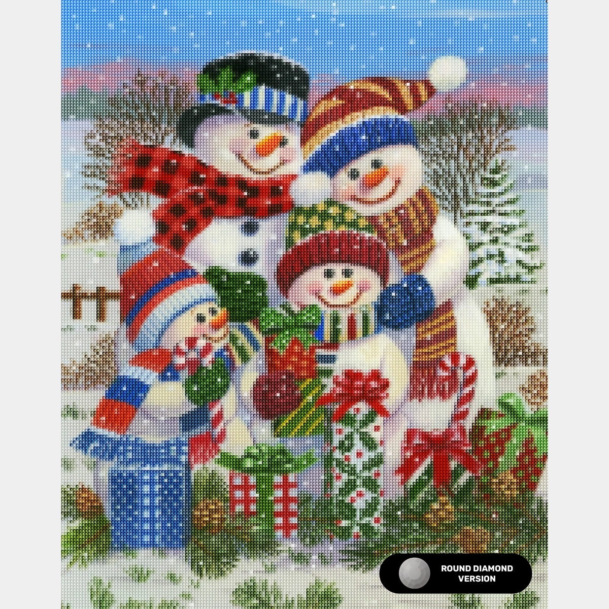 Med presenter för alla - Diamond Painting - Stor