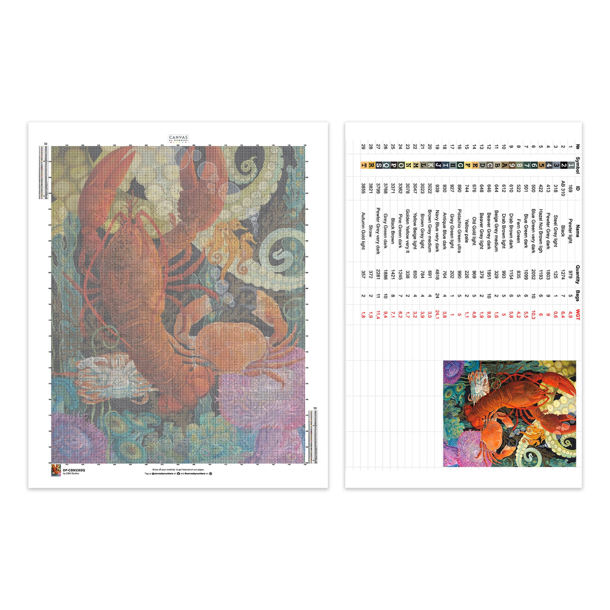 Lobster Dance - Diamond Painting - X-Large