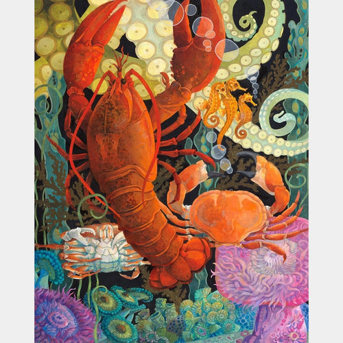 Lobster Dance - Diamantmålning - X-Large