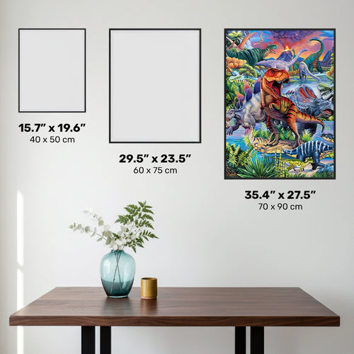 Dinosaurussen - Diamond Painting - X-Large