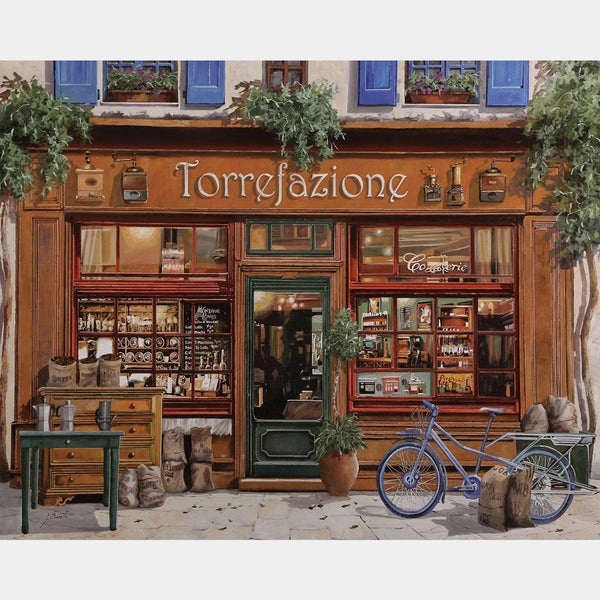 The Coffee Factory - Diamond Painting Kit - Large